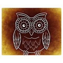 Owl Abstract Funny Pattern Double Sided Flano Blanket (medium)  by Nexatart