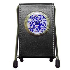 Qr Code Congratulations Pen Holder Desk Clocks by Nexatart