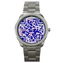 Qr Code Congratulations Sport Metal Watch by Nexatart