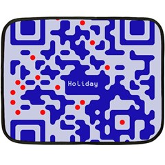 Qr Code Congratulations Fleece Blanket (mini) by Nexatart