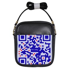 Qr Code Congratulations Girls Sling Bags by Nexatart