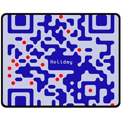 Qr Code Congratulations Fleece Blanket (medium) 