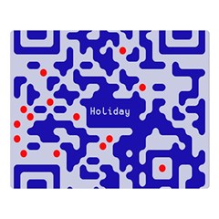 Qr Code Congratulations Double Sided Flano Blanket (large) 