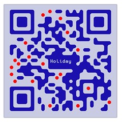 Qr Code Congratulations Large Satin Scarf (square) by Nexatart