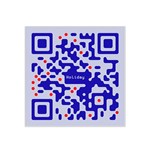 Qr Code Congratulations Satin Bandana Scarf Front