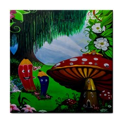 Kindergarten Painting Wall Colorful Tile Coasters