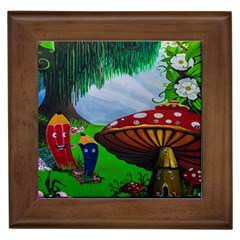 Kindergarten Painting Wall Colorful Framed Tiles by Nexatart