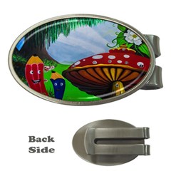 Kindergarten Painting Wall Colorful Money Clips (oval)  by Nexatart