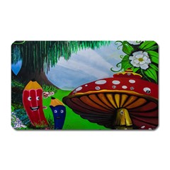 Kindergarten Painting Wall Colorful Magnet (rectangular) by Nexatart