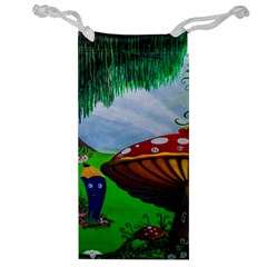 Kindergarten Painting Wall Colorful Jewelry Bag by Nexatart