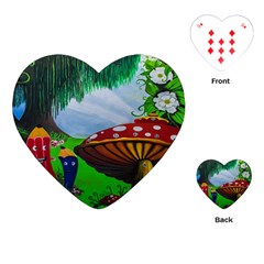 Kindergarten Painting Wall Colorful Playing Cards (heart)  by Nexatart