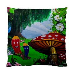 Kindergarten Painting Wall Colorful Standard Cushion Case (one Side) by Nexatart