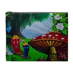 Kindergarten Painting Wall Colorful Cosmetic Bag (xl) by Nexatart