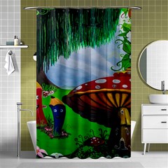 Kindergarten Painting Wall Colorful Shower Curtain 48  X 72  (small) 