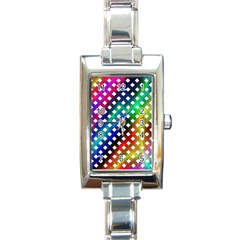 Pattern Template Shiny Rectangle Italian Charm Watch by Nexatart