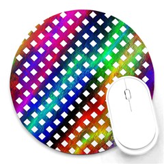 Pattern Template Shiny Round Mousepads by Nexatart