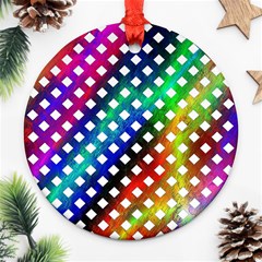 Pattern Template Shiny Ornament (round) by Nexatart