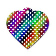 Pattern Template Shiny Dog Tag Heart (one Side) by Nexatart