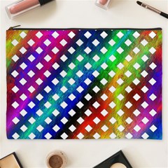 Pattern Template Shiny Cosmetic Bag (xxxl)  by Nexatart