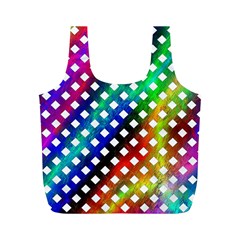 Pattern Template Shiny Full Print Recycle Bags (m)  by Nexatart