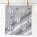 Stripes Pattern Background Design Face Towel Front