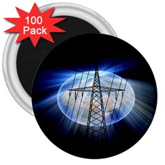 Energy Revolution Current 3  Magnets (100 Pack) by Nexatart