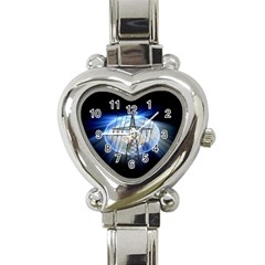 Energy Revolution Current Heart Italian Charm Watch by Nexatart