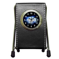 Energy Revolution Current Pen Holder Desk Clocks by Nexatart