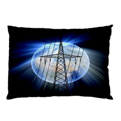 Energy Revolution Current Pillow Case by Nexatart