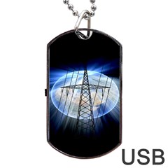 Energy Revolution Current Dog Tag Usb Flash (one Side) by Nexatart