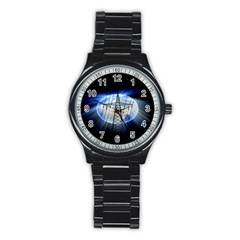 Energy Revolution Current Stainless Steel Round Watch by Nexatart