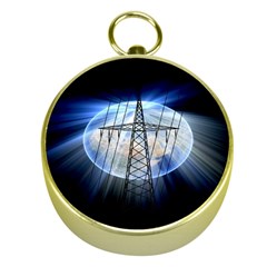 Energy Revolution Current Gold Compasses by Nexatart