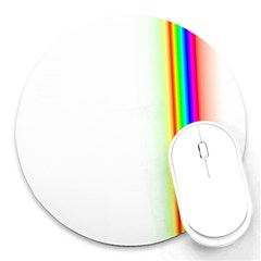 Rainbow Side Background Round Mousepads by Nexatart