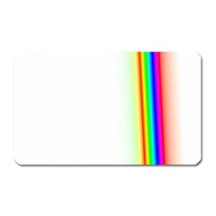 Rainbow Side Background Magnet (rectangular)