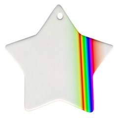 Rainbow Side Background Star Ornament (two Sides) by Nexatart