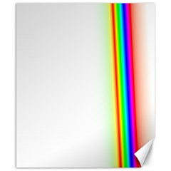 Rainbow Side Background Canvas 8  X 10 