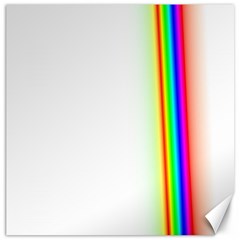 Rainbow Side Background Canvas 16  X 16  