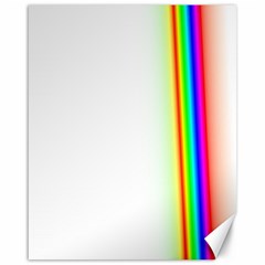 Rainbow Side Background Canvas 16  X 20  