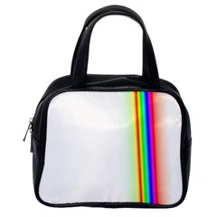 Rainbow Side Background Classic Handbags (one Side)