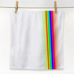 Rainbow Side Background Face Towel by Nexatart