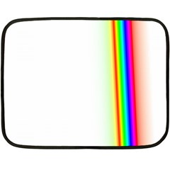 Rainbow Side Background Fleece Blanket (mini)