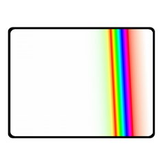 Rainbow Side Background Fleece Blanket (small)