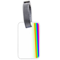 Rainbow Side Background Luggage Tags (one Side)  by Nexatart