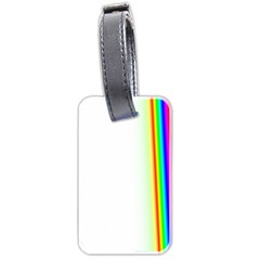 Rainbow Side Background Luggage Tags (two Sides) by Nexatart