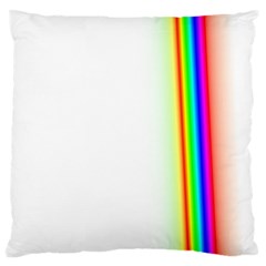 Rainbow Side Background Large Cushion Case (one Side) by Nexatart