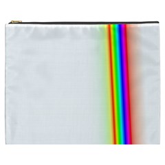 Rainbow Side Background Cosmetic Bag (xxxl)  by Nexatart