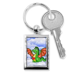 Dragon Heart Kids Love Cute Key Chains (rectangle)  by Nexatart