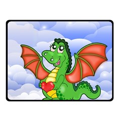 Dragon Heart Kids Love Cute Fleece Blanket (small)