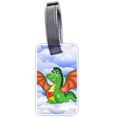 Dragon Heart Kids Love Cute Luggage Tags (one Side)  by Nexatart