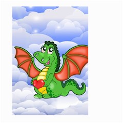 Dragon Heart Kids Love Cute Large Garden Flag (two Sides) by Nexatart